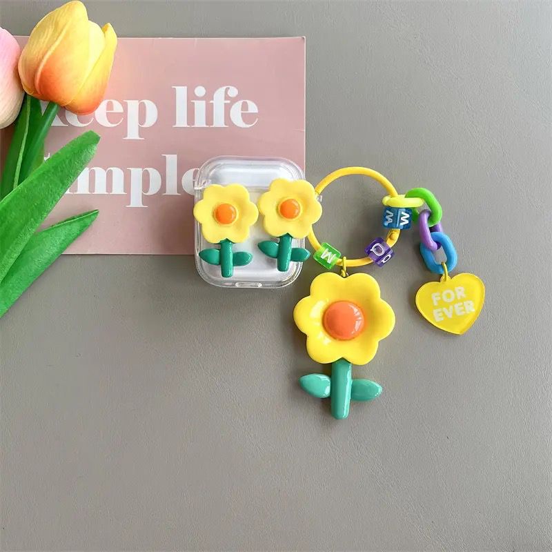Sunflower Charm Airpod Case Cover