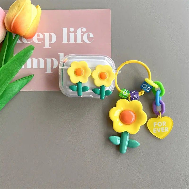 Sunflower Charm Airpod Case Cover