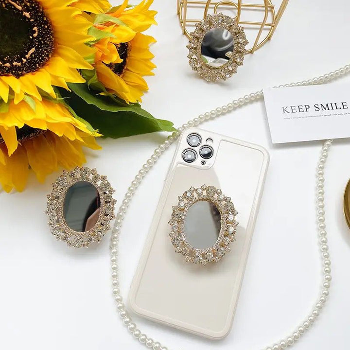 Crystal Mirror Pop Socket