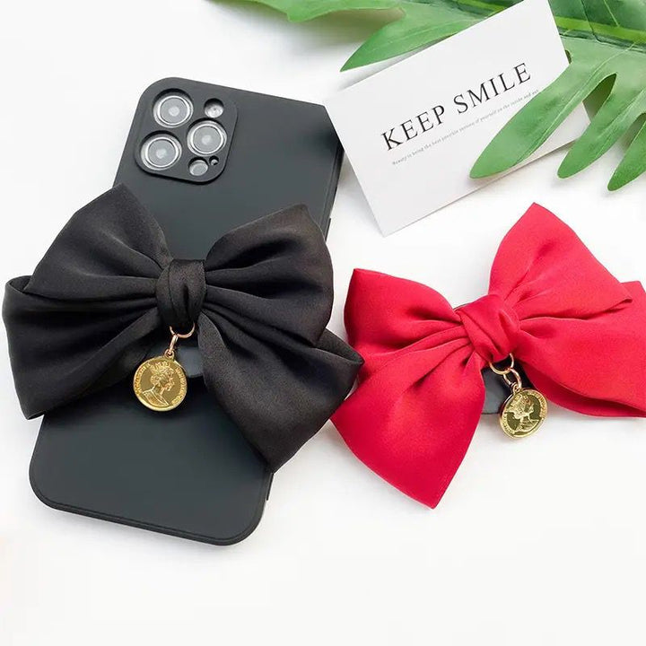 Large Satin Bow Pop Socket