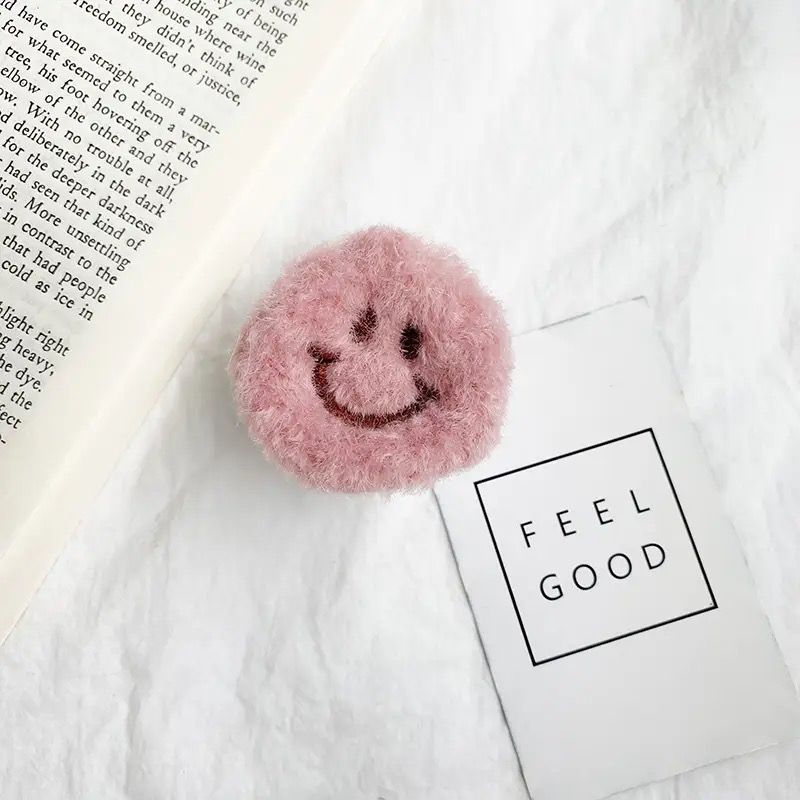 Smiley Plush Pop Socket