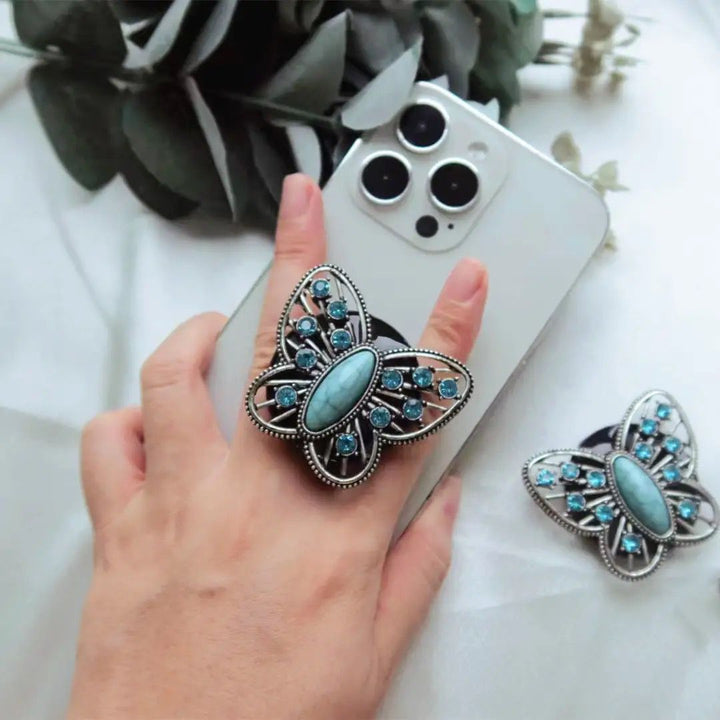 Blue Butterfly Pop Socket