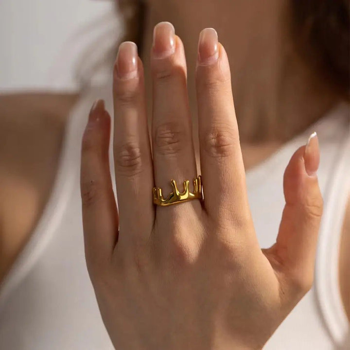 Lava Stainless Steel Ring