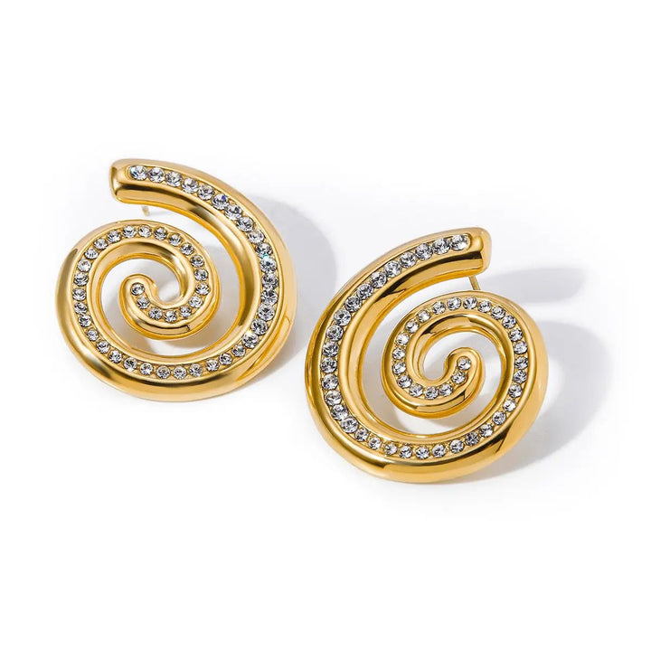 Snail Swirl Stainless Steel Earring