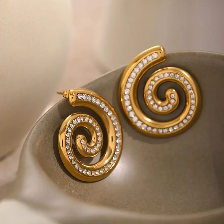 Snail Swirl Stainless Steel Earring