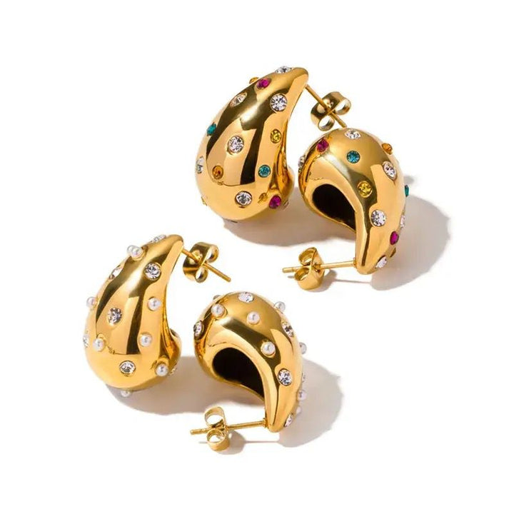 Tear Drop Stainless Steel Earring