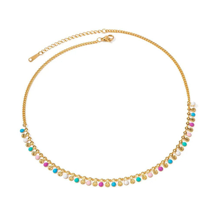 Color Burst Stainless Steel Necklace