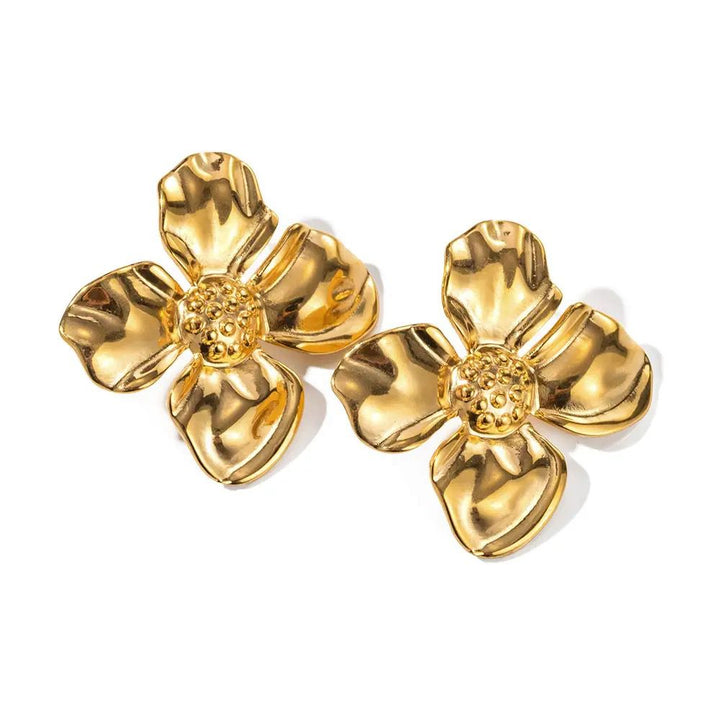 Blossom Stainless Steel Stud Earring