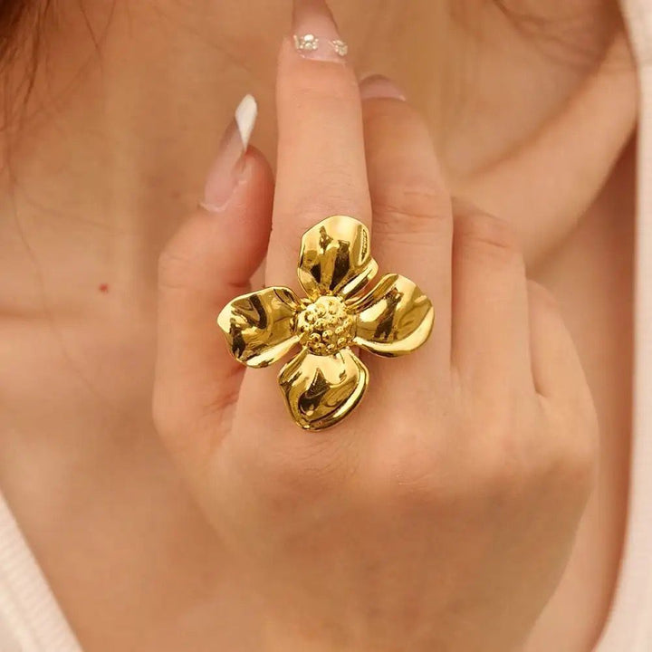 Blossom Stainless Steel Ring