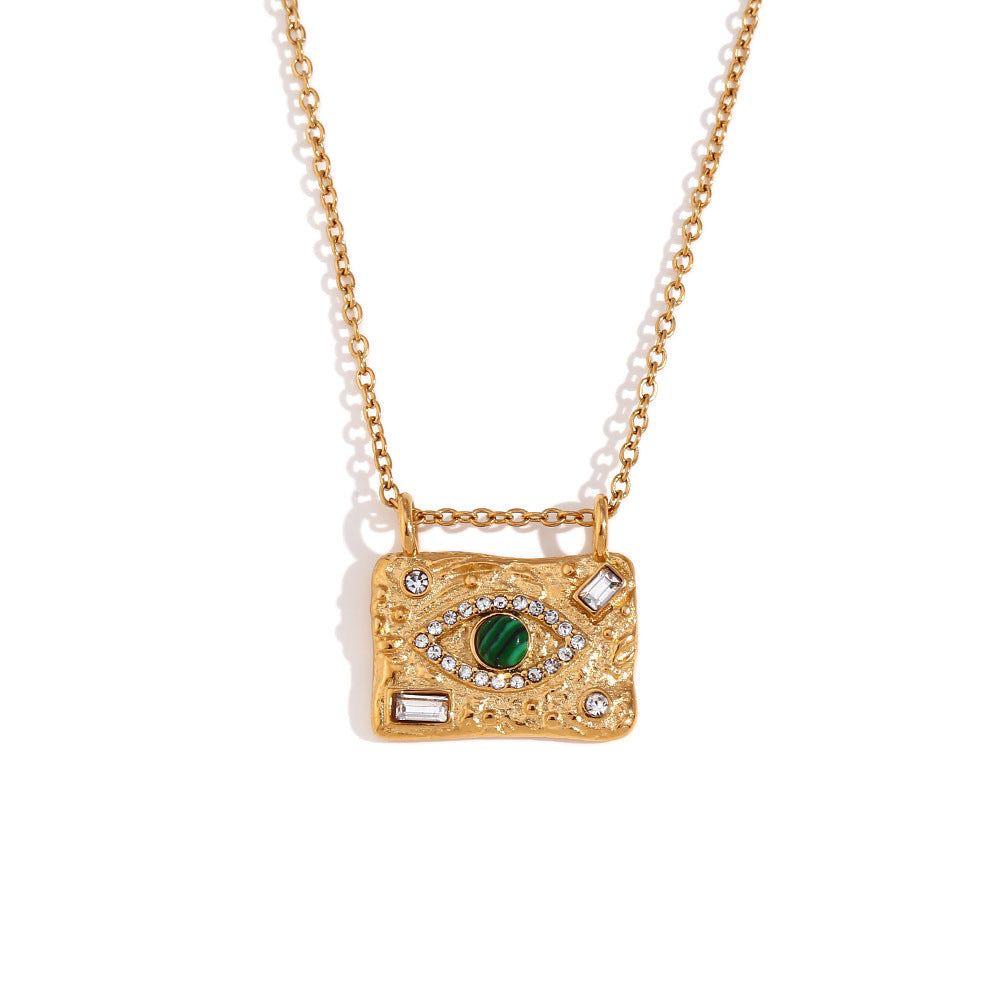 Evil Eye Stainless Steel Necklace