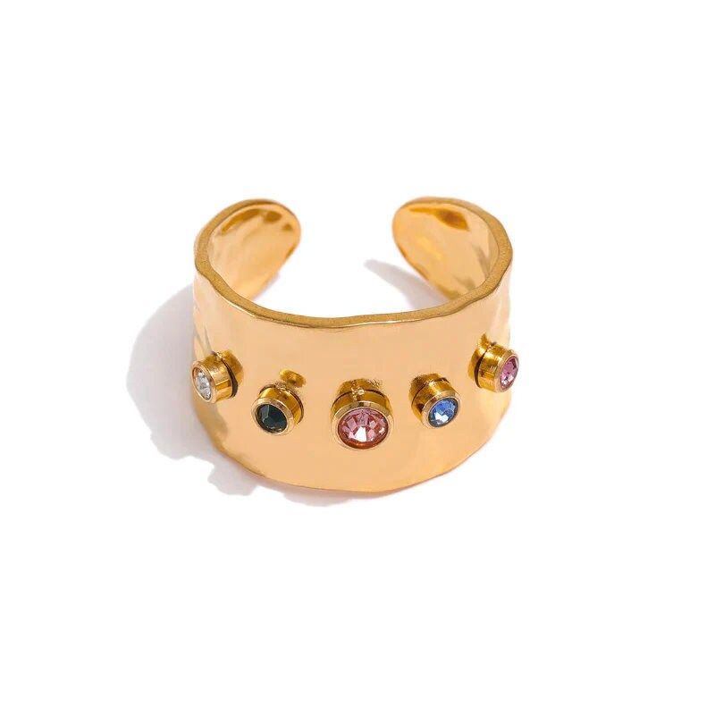 Aurora Stainless Steel Ring