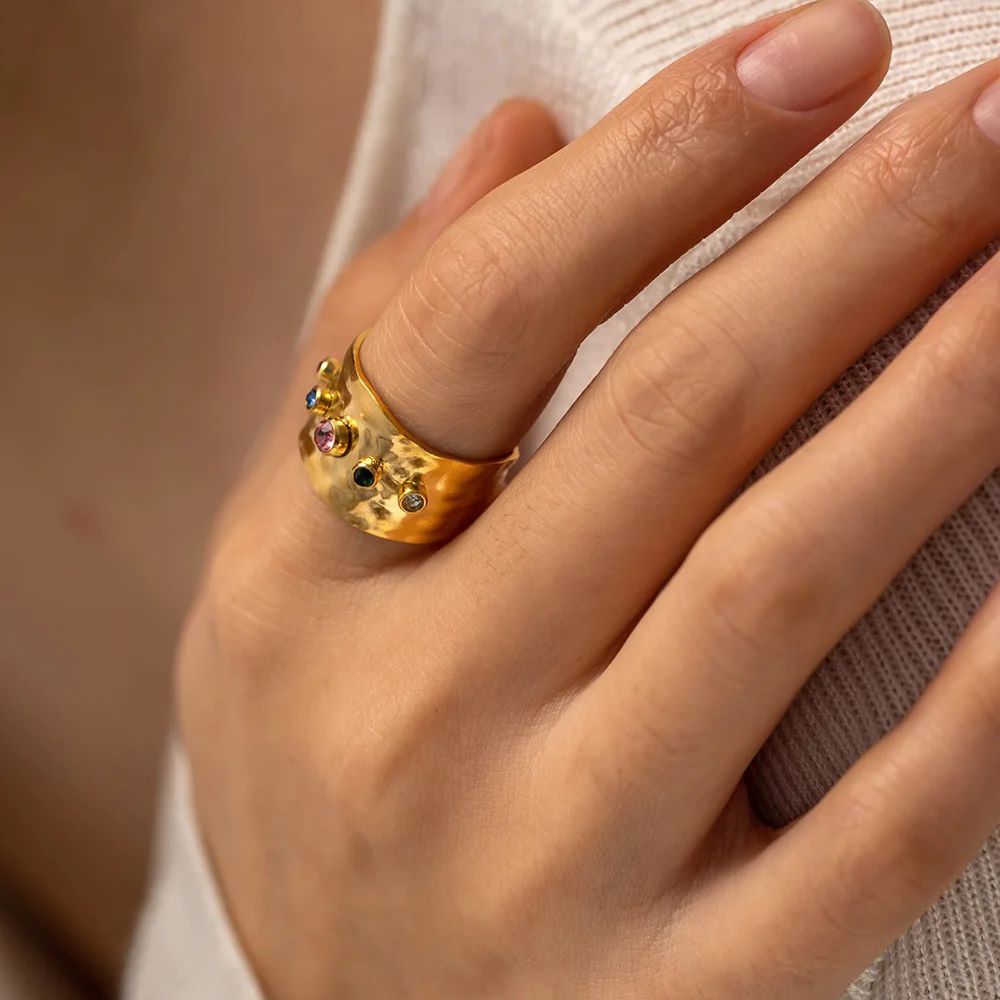 Aurora Stainless Steel Ring