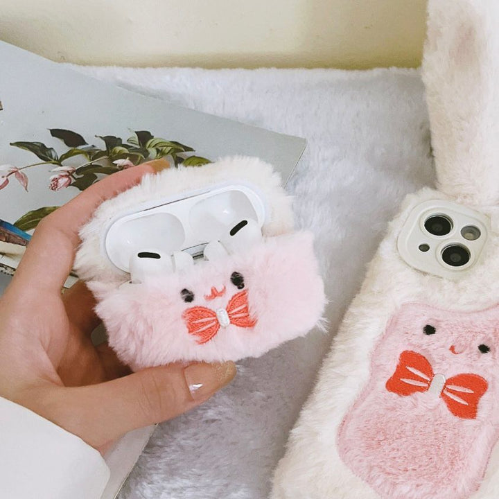 Fur Rabbit Airpod Case Cover