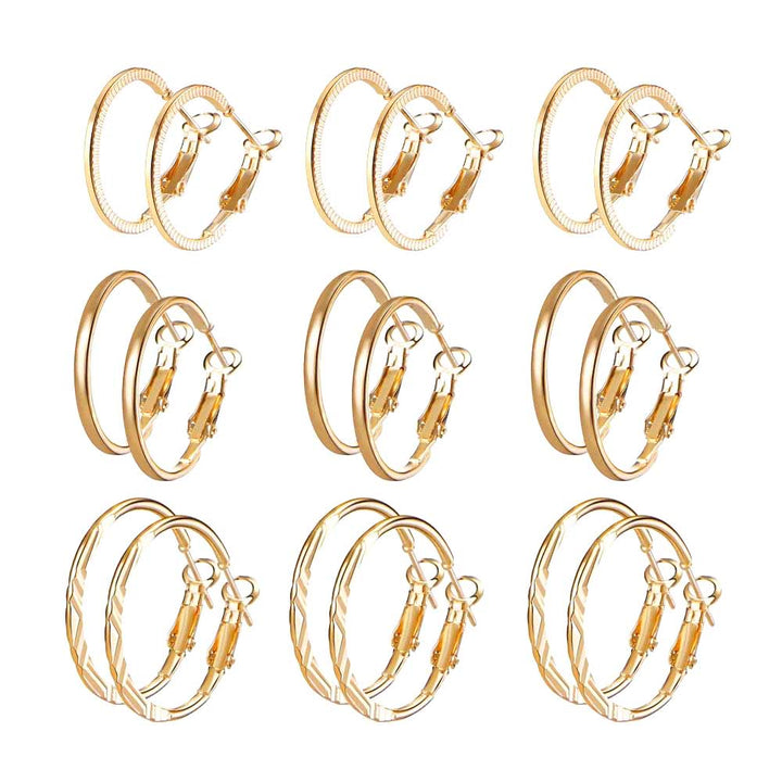 Hoop Love Earring Set Of 9