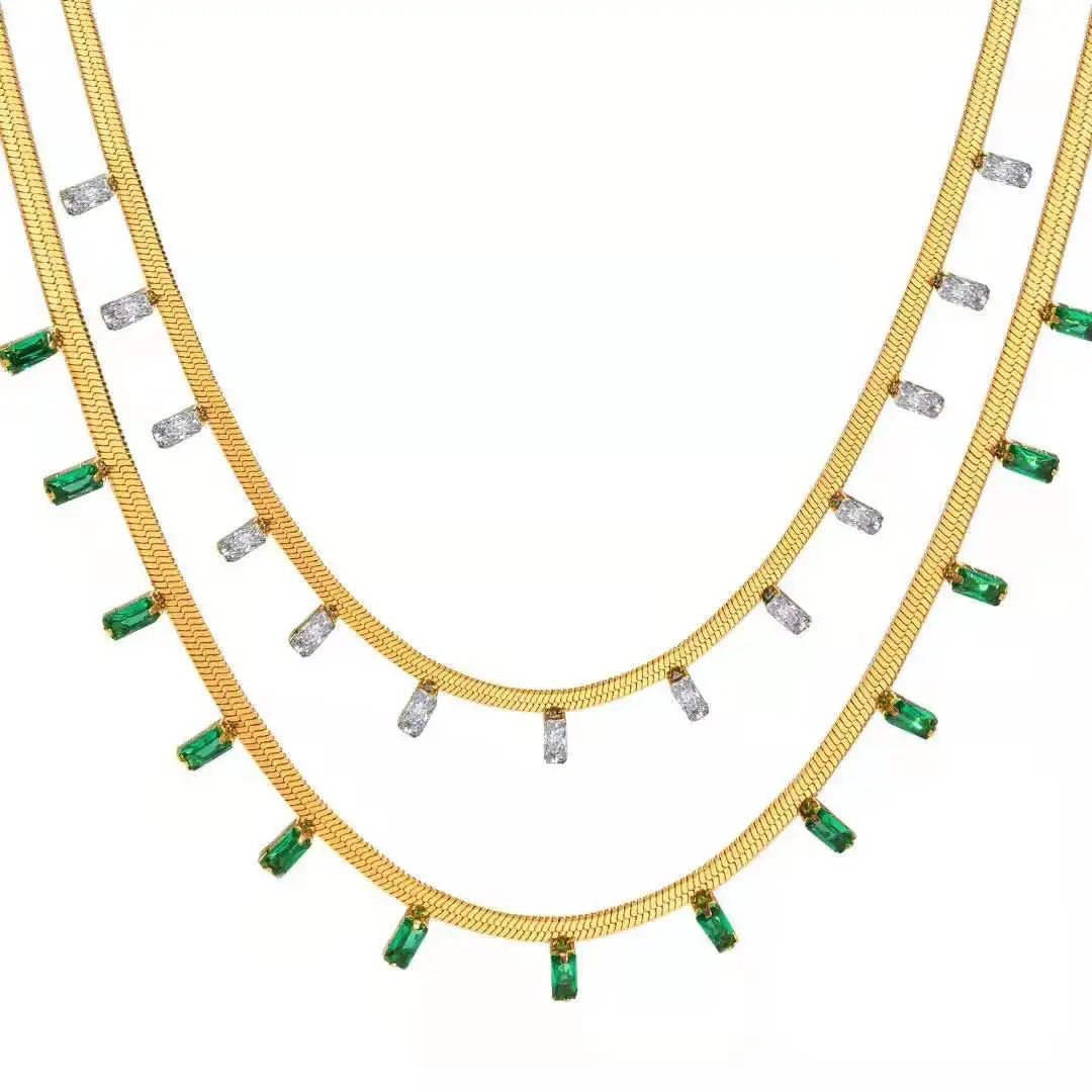 Flat Gold Chain Stainless Steel Necklace