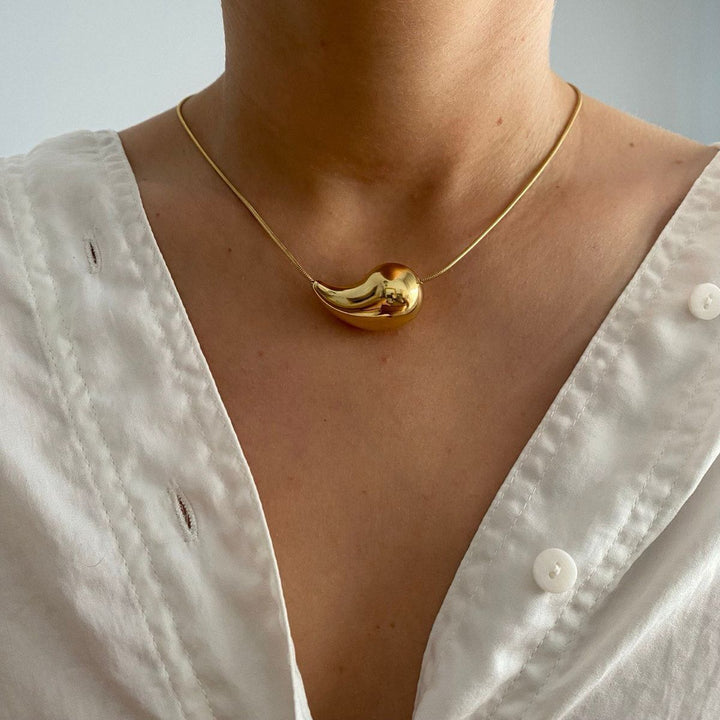 GlowDrop Stainless Steel Necklace