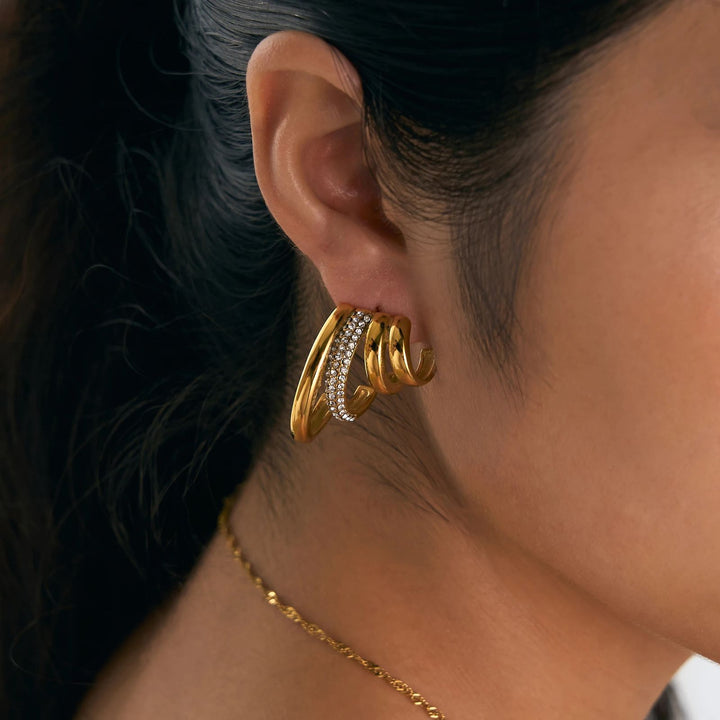 Lustre Loop Stainless Steel Earring