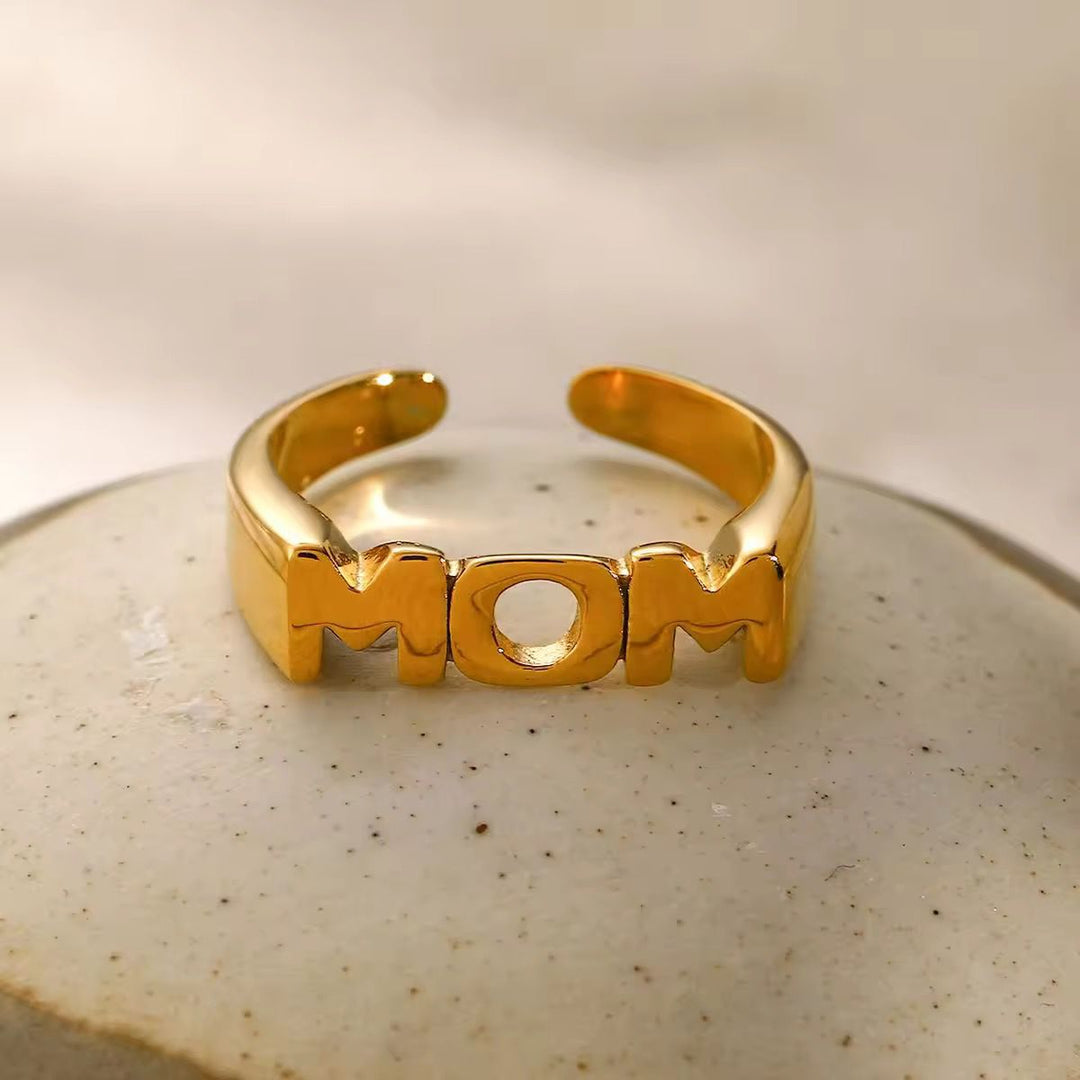 Mom Stainless Steel Ring