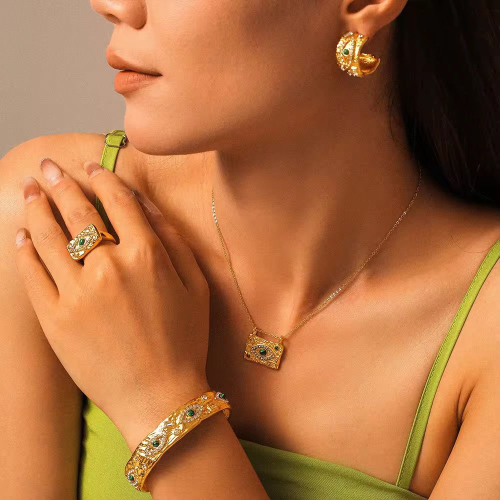 Evil Eye Stainless Steel Necklace