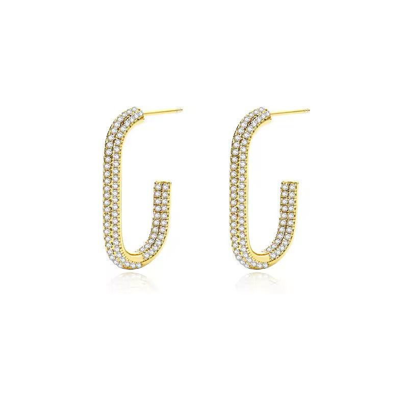 Luxe Zircon Hoop Earrings