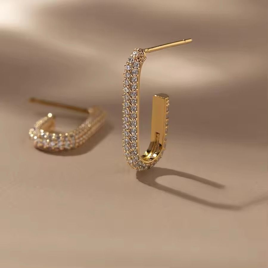 Luxe Zircon Hoop Earrings
