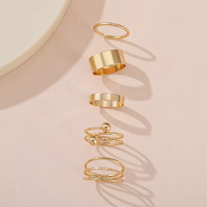 Multi Layer Solid Rings Set Of 4