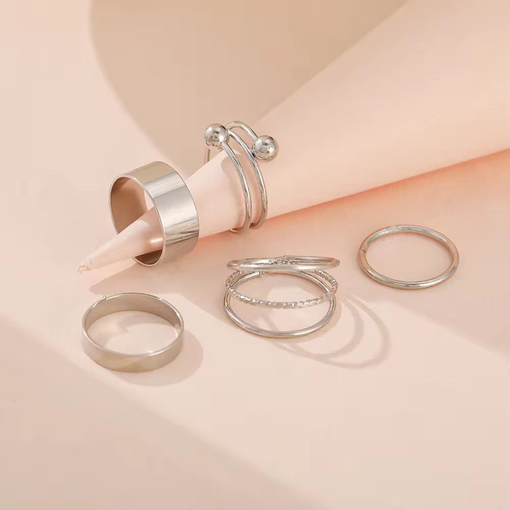 Multi Layer Solid Rings Set Of 4