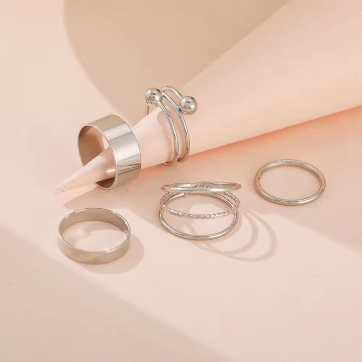 Multi Layer Solid Rings Set Of 4