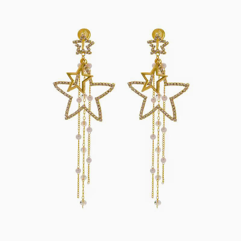 Stardust Tassel Earrings