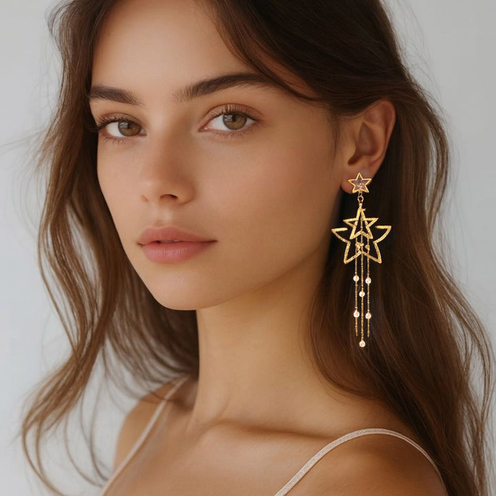 Stardust Tassel Earrings