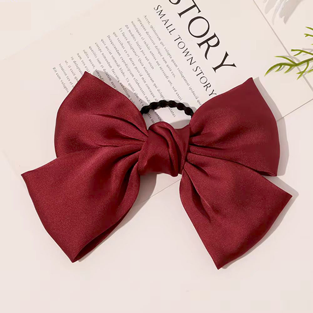 Oversized Satin Ribbon Elastic Band