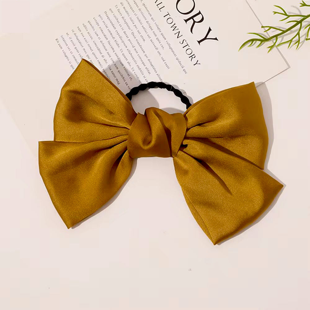 Oversized Satin Ribbon Elastic Band