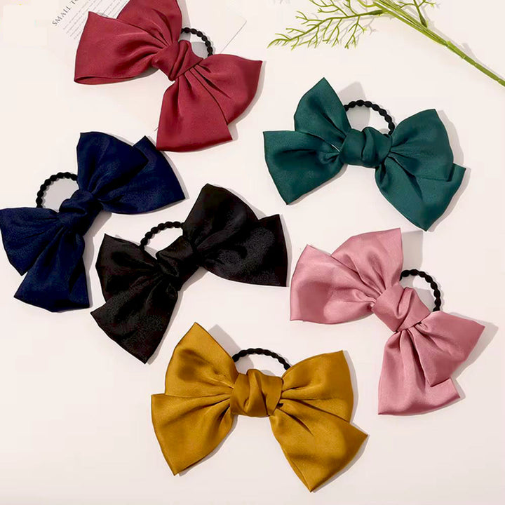 Oversized Satin Ribbon Elastic Band