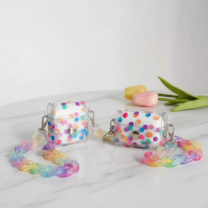 Clear Candy Airpod Case With Chain
