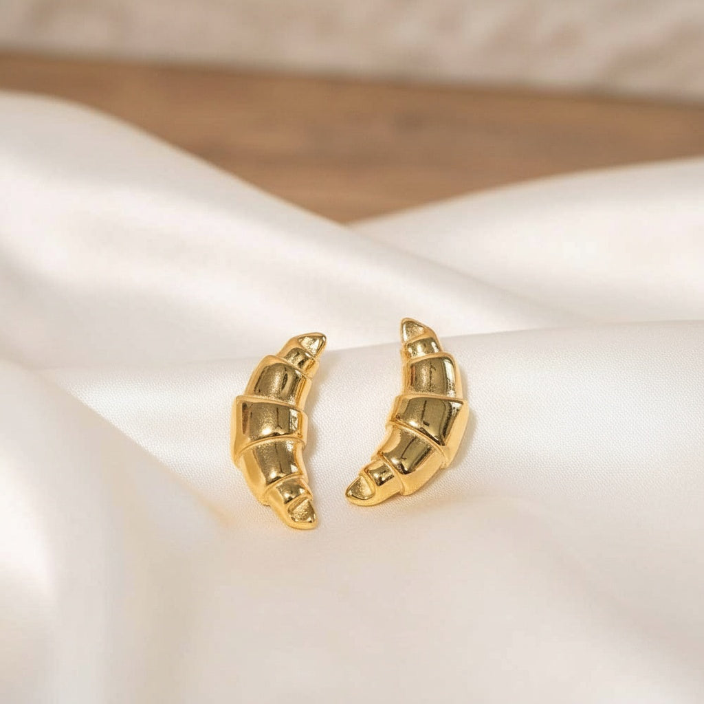 Croissant Stainless Steel Earring