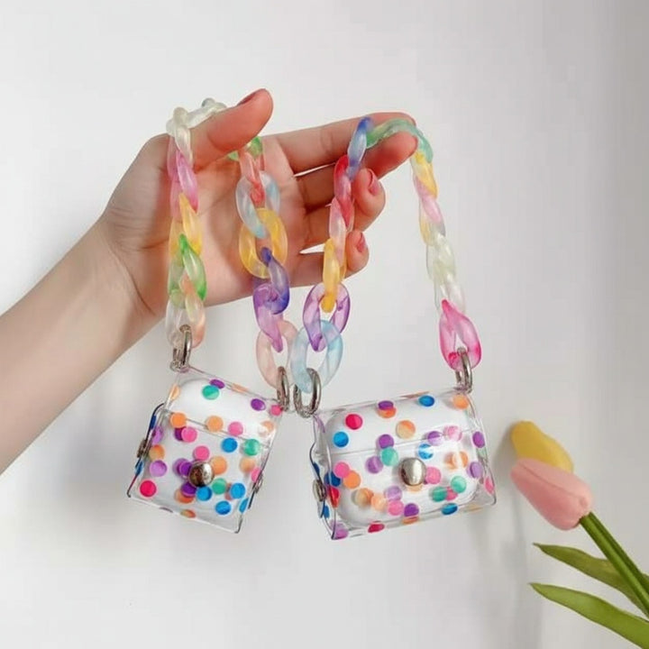 Clear Candy Airpod Case With Chain