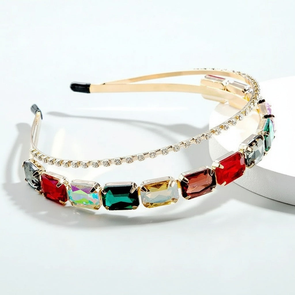 Twinkle Dual Layered Crystal Hairband