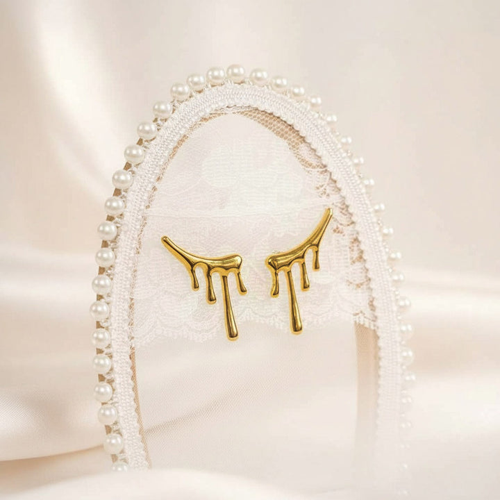 Liquid Lava Stainless Steel Earring