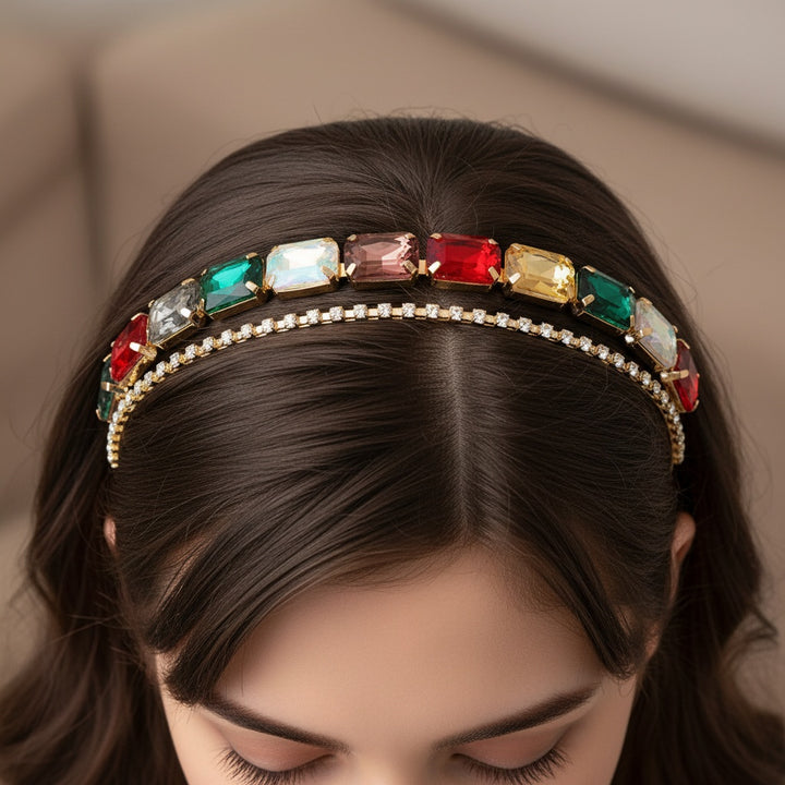 Twinkle Dual Layered Crystal Hairband