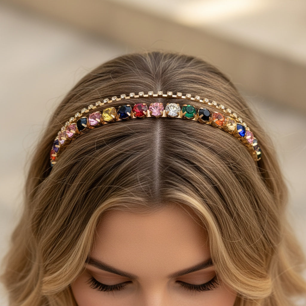 Twinkle Dual Layered Crystal Hairband
