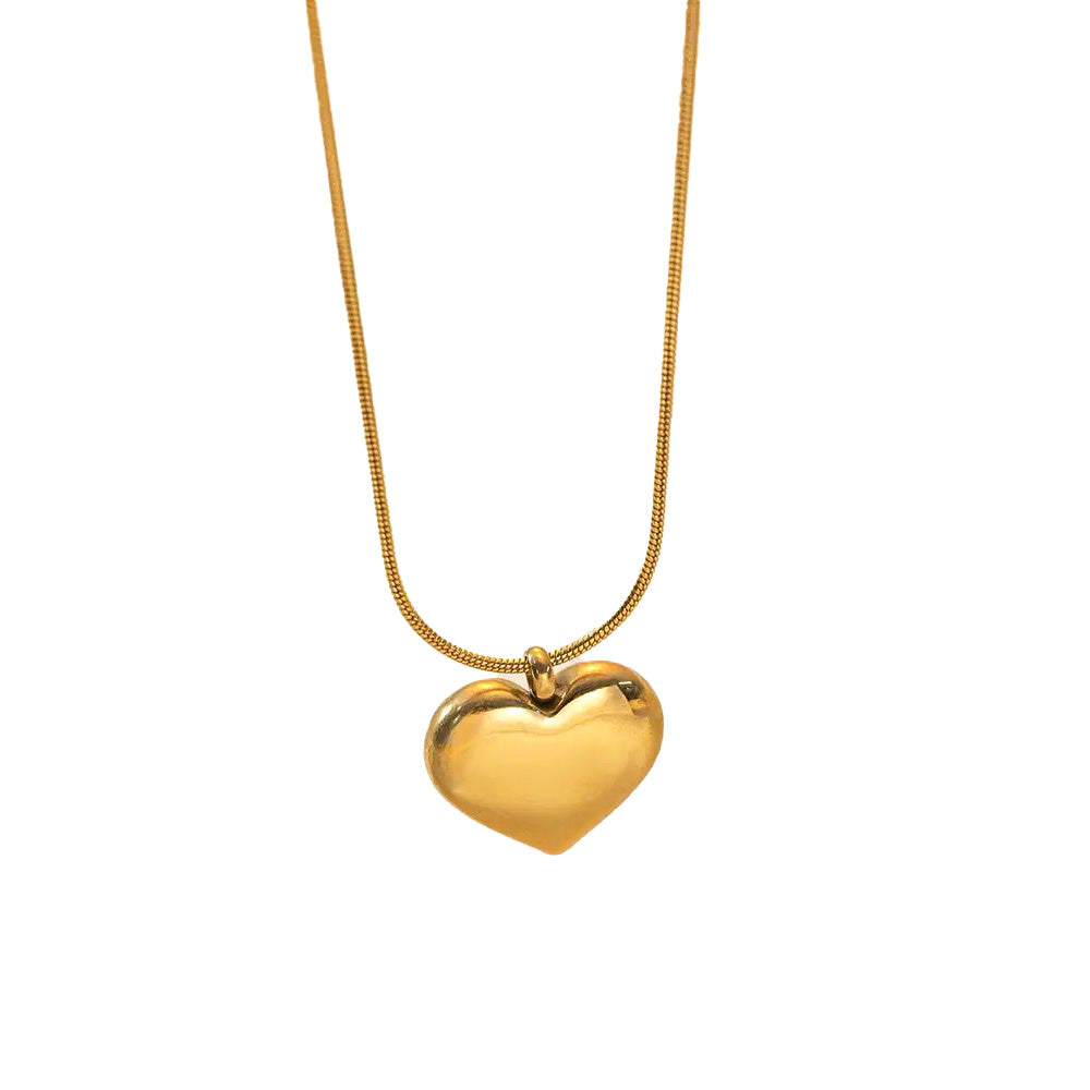 Love Stainless Steel Heart Necklace