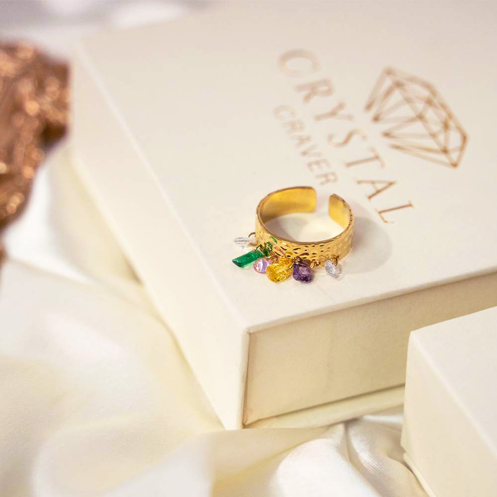 Dangle Delight Stainless Steel Ring