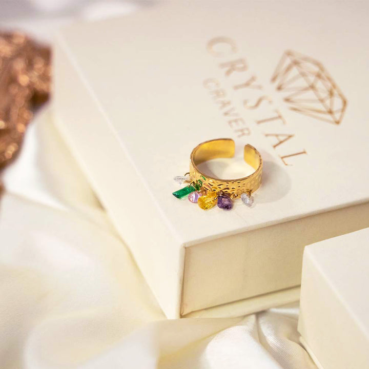 Dangle Delight Stainless Steel Ring