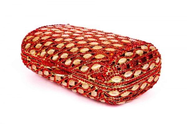 Vivid Gold Hand-Crafted Traditional Hand Bag - Crystal Craver