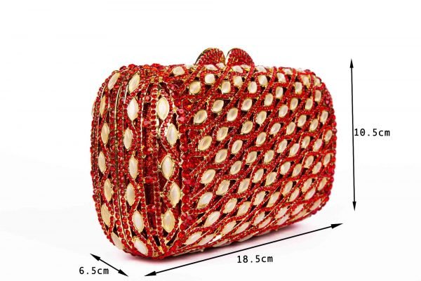 Vivid Gold Hand-Crafted Traditional Hand Bag - Crystal Craver